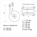 Транцевые колеса откидные стандартные 0111 в Великом Новгороде