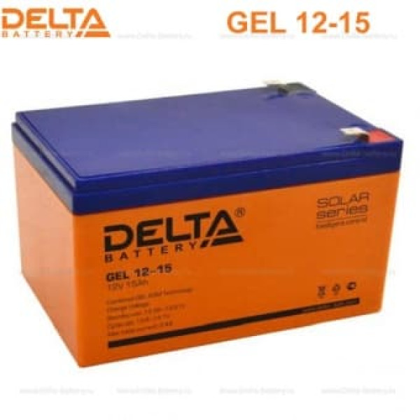 Аккумуляторная батарея Delta GEL 12-15 (12V / 15Ah) в Великом Новгороде