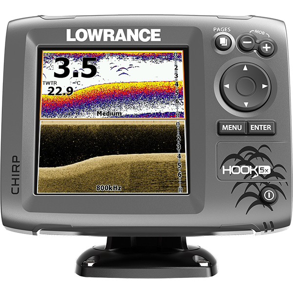 Эхолот Lowrance Hook-5 Mid/High/DownScan в Великом Новгороде