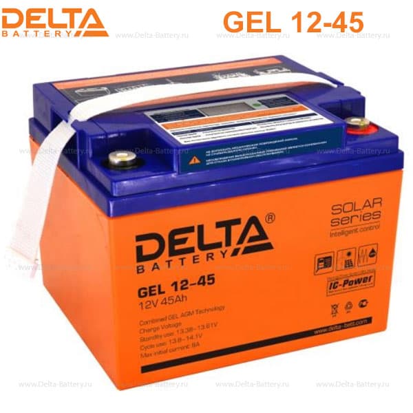 Аккумуляторная батарея Delta GEL 12-45 в Великом Новгороде