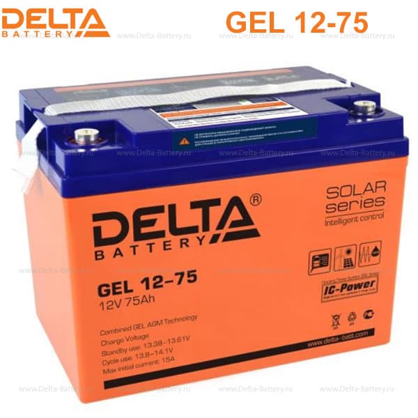 Аккумуляторная батарея Delta GEL 12-75 в Великом Новгороде